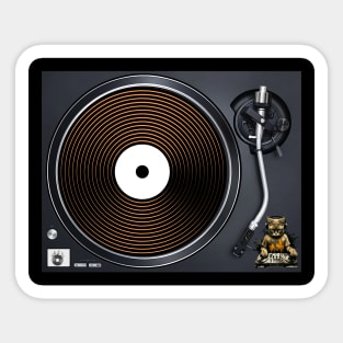 Turntable vintage audio Sticker